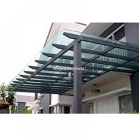 Glass roofing