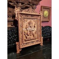 Intricately Handcarved Ganesh Frame